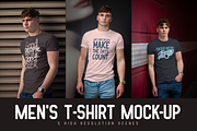Men's T-shirt Mock-up, a Shirt Mockup by Mint Pixels (Thumbnail 1 of 7)