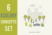 6 Ecologic Concepts Set, an Education Illustration by Olha Kostiuk (Thumbnail 2 of 6)
