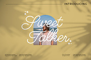 Sweet Talker - Monoline Script style, a Script Font by mahstudios (Thumbnail 1 of 8)
