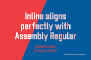 Assembly Inline - Display Font, a Sans Serif Font by Tim Hankins Design (Thumbnail 5 of 7)