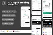 AI Crypto Trading Mobile App UI Kit, an UI Kit Template by Betush (Thumbnail 1 of 2)