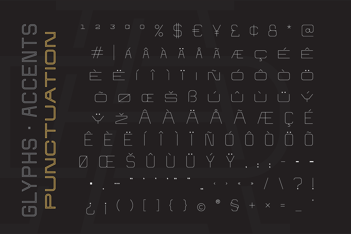 Brandogram Thin - Monogram Typeface, a Slab Serif Font by Bogdan Casota (Photo 3 of 6)