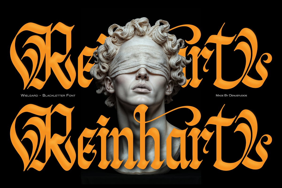 Welgard | Black Metal Font, a Blackletter Font by Denustudios (Photo 2 of 12)