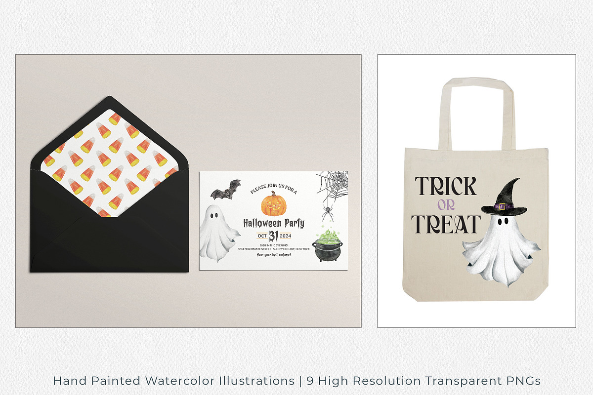 Halloween Watercolor Illustrations, an Illustration by Jeanette Pidi Design (Photo 5 of 5)