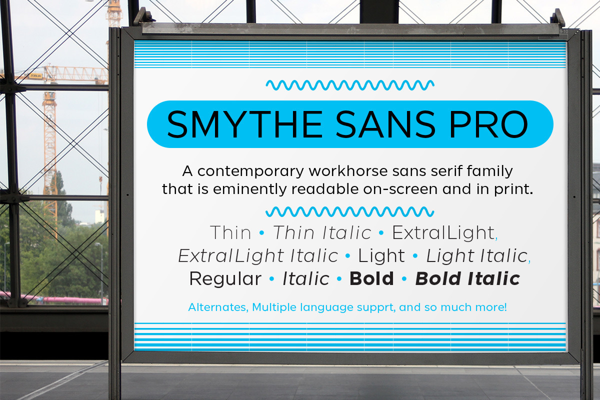 SmytheSans Pro family