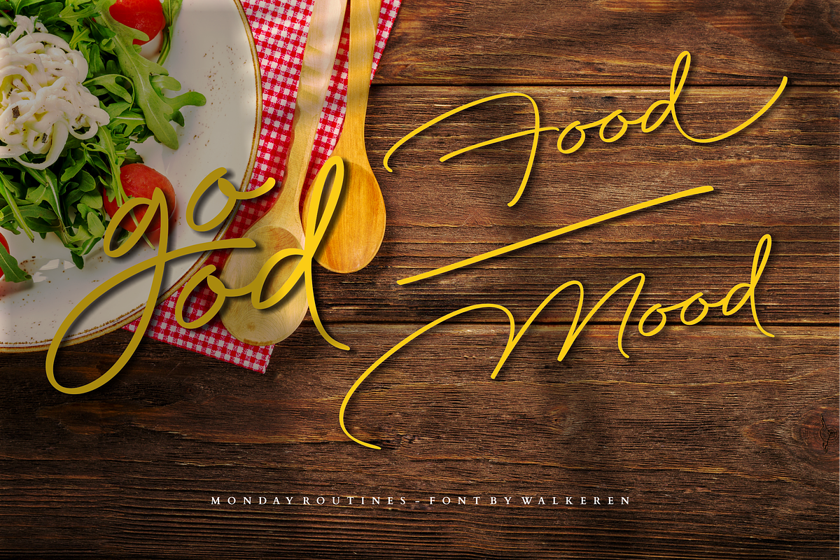 Monday Routines - Signature Font, a Script Font by Walkeren (Photo 8 of 15)