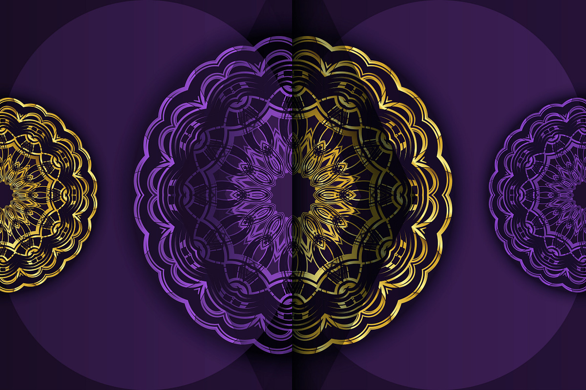 Mandala Oriental Floral art Bundle, a Background Graphic by NJ Himel (Photo 44 of 97)
