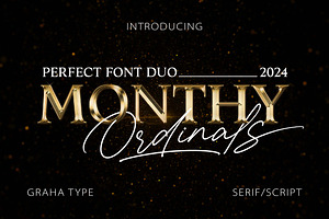 Monthy Ordinals - Font Duo