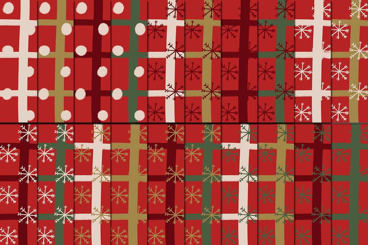 Christmas Pattern Bundle Background, a Pattern Graphic by tchastudio (Photo 5 of 13)