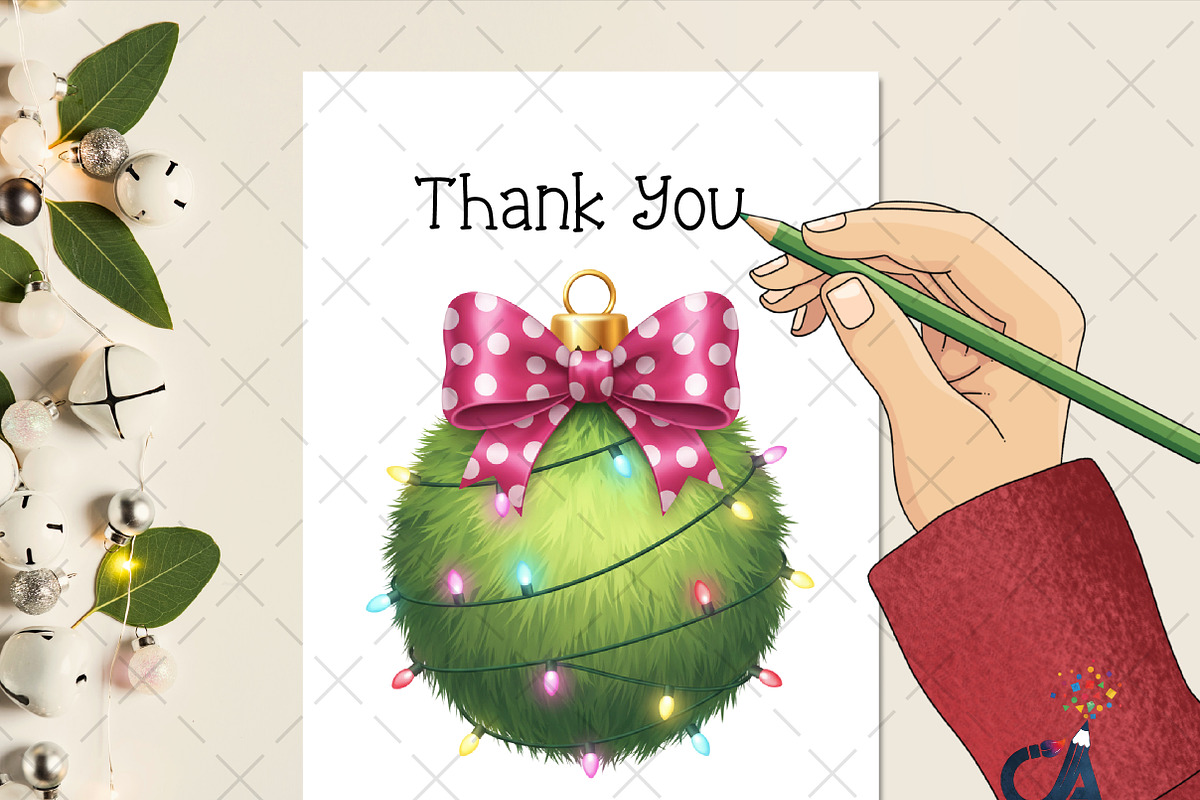 Christmas Ornament With Bow Png, an Illustration by Creative Art (Photo 2 of 6)