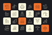 Industry and Manufacturing Icon, an Outline Icon by Prosymbols (Thumbnail 7 of 23)