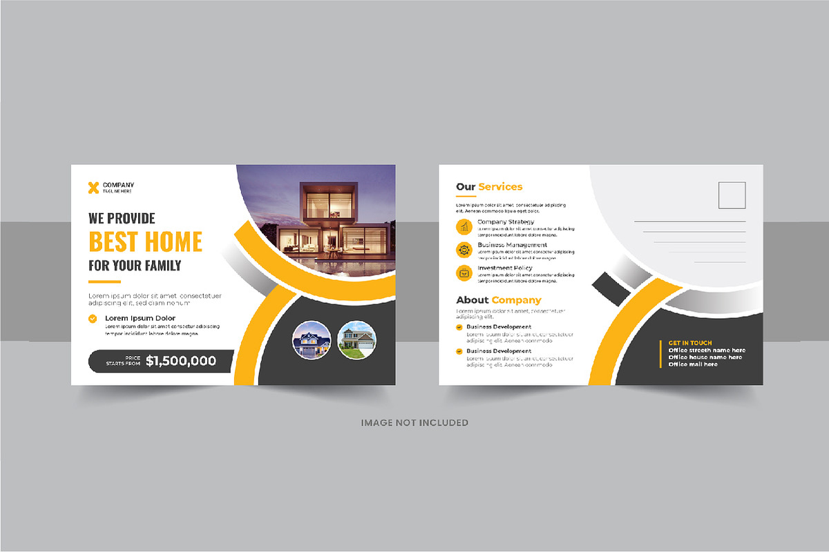 Real estate eddm postcard template, a Brochure Template by Pavel_design (Photo 9 of 11)