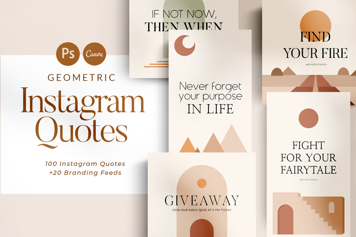 5800 Instagram Editable Quotes CANVA, a Social Media Template by Eviory (Photo 8 of 62)