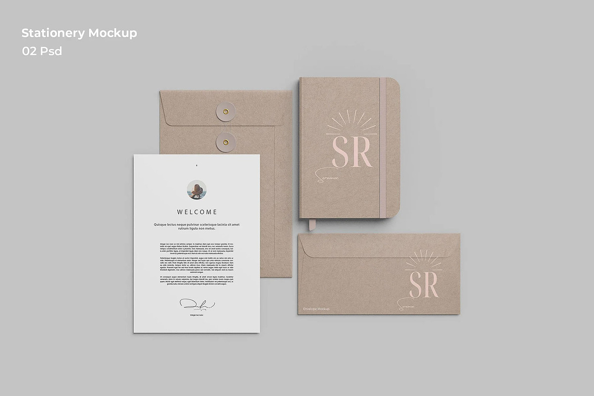 Stationery Mockup, an Advertising Mockup by Se٧enStudio (Photo 1 of 2)