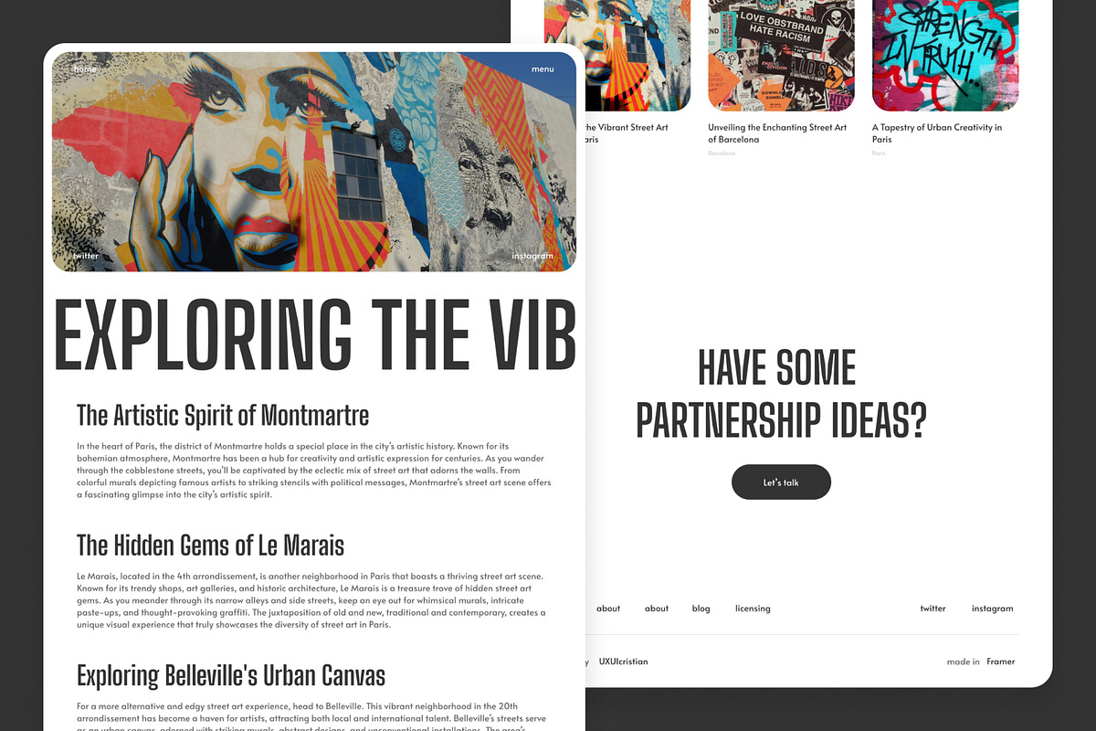ArtSpotter - Framer Template, a Landing Page Template by 123 UXUI (Photo 4 of 4)