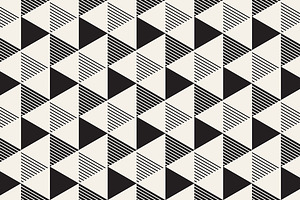 Triangles. Seamless Patterns Set 9