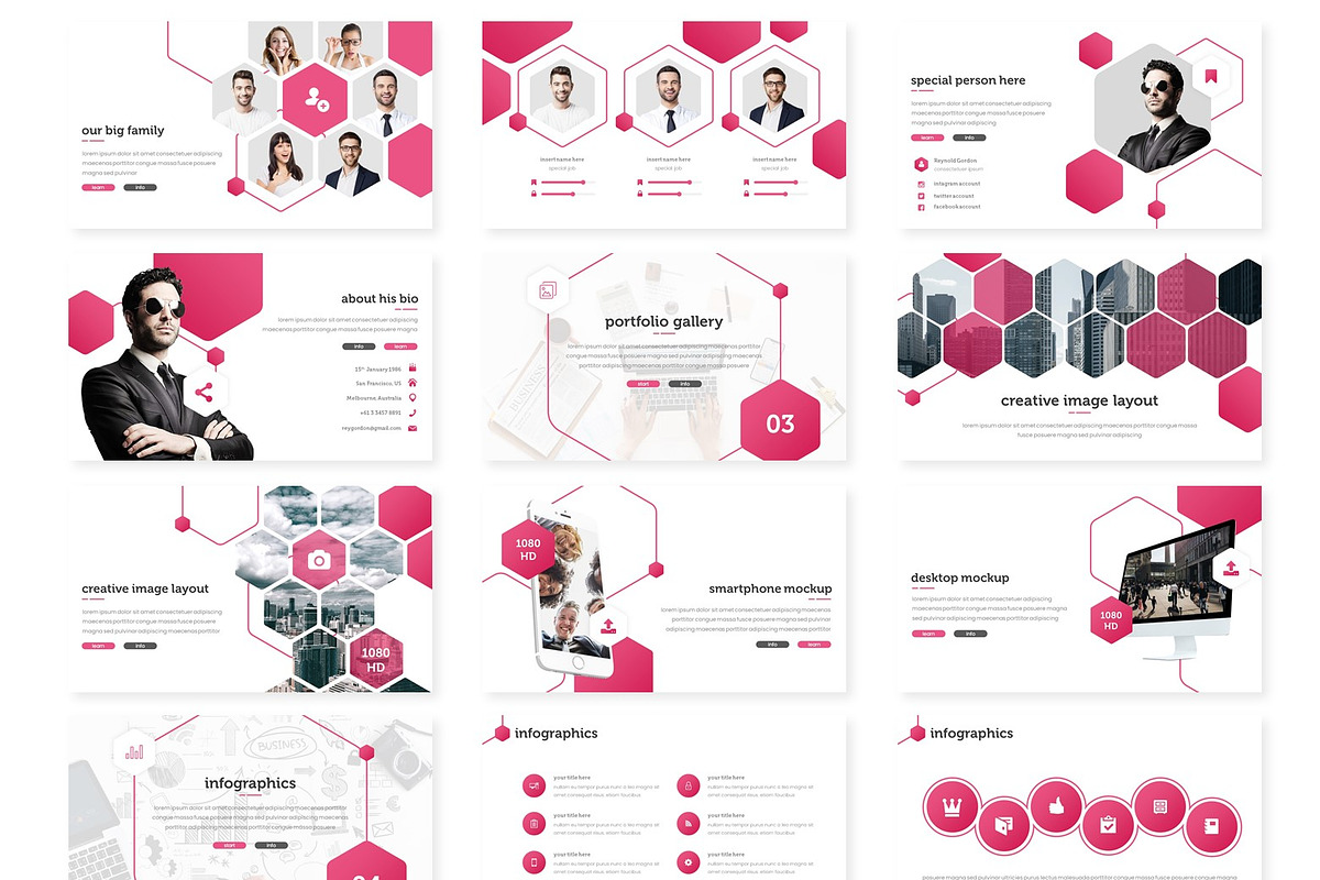 Hexans - Powerpoint Template, a Presentation Template by AQR Studio