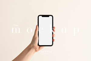 Modern Minimal Mobile Phone Mockup