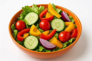 Healthy Vegetable Salad with, a Food Illustration by AlexArt