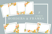 Mimosa Design Set | Oranges + Floral, an Illustration by Relish Designs (Thumbnail 6 of 6)