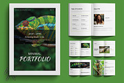Minimalist Green Portfolio Layout, a Brochure Template by MightyDesign (Thumbnail 1 of 6)