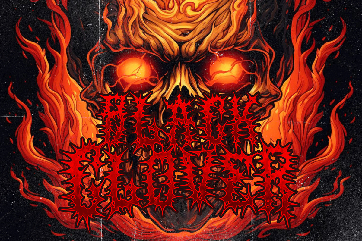 SALVOR Metal Horror Blackletter Font, a Blackletter Font by dansdesign (Photo 8 of 20)