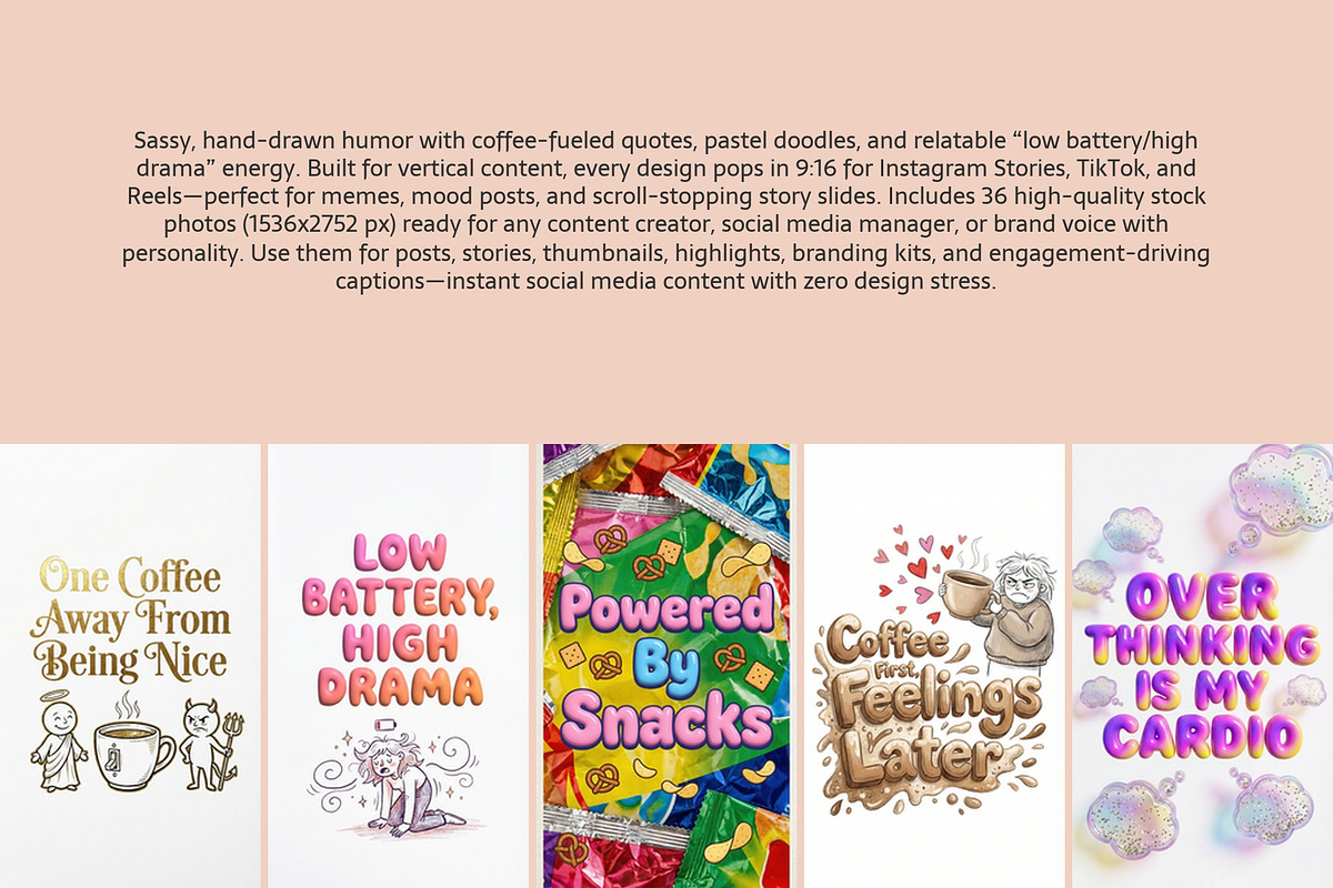 Caffeine Chaos, a Background Graphic by AI Petr Creative Agency (Photo 2 of 7)