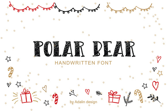 Polar Bear-Christmas Typeface preview 7