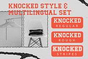 Knocked - Slab Serif Fonts, a Slab Serif Font by Crump Hand (Thumbnail 6 of 8)