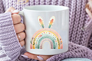 Watercolor Boho Rainbow PNG, an Illustration by DreamCafeArt (Thumbnail 5 of 7)
