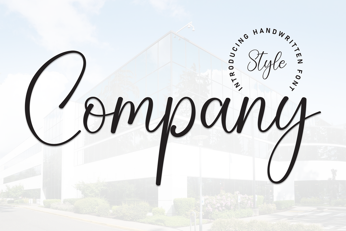Company | Script Font, a Handwritten Font by Scratchones (Photo 1 of 8)
