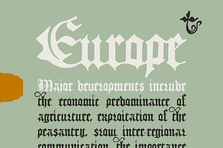 Europe Gothic balckletter font, a Blackletter Font by kaer_shop