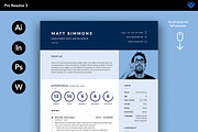 PRO Resume Bundle - Save 60%, a Resume Template by ikono.me (Thumbnail 5 of 7)
