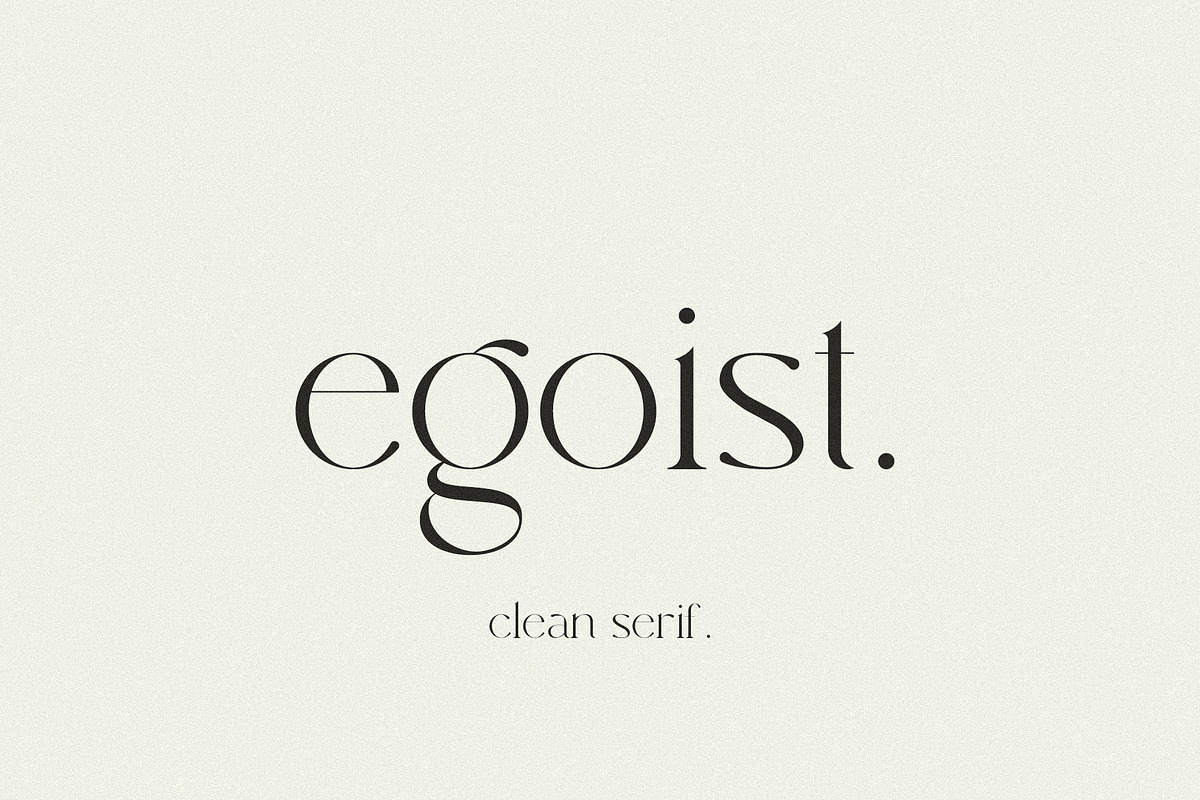 Egoist - Clean Serif, a Serif Font by Mikhail Kitsune (Photo 7 of 9)