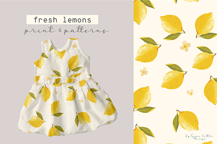 fresh lemons  print & pattern