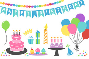 Retro Birthday Graphics