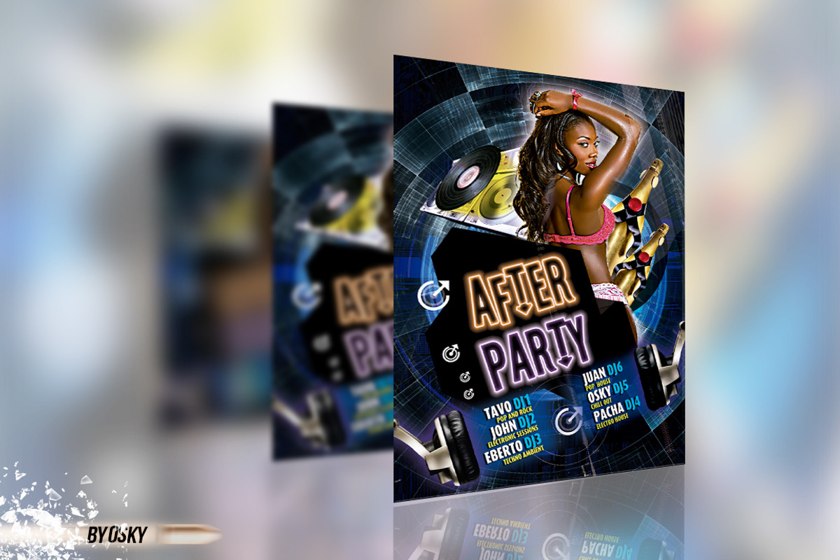 After Party, a Flyer Template by Osky (Photo 3 of 4)