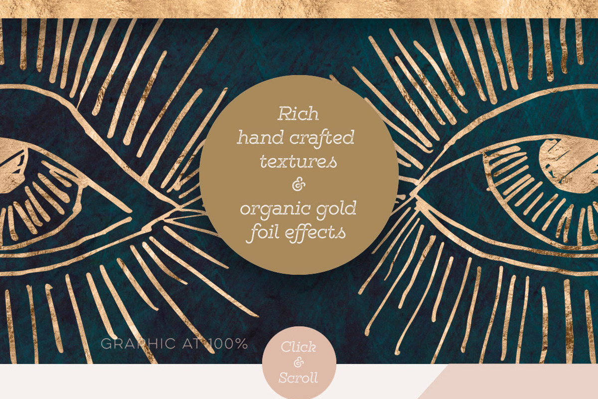 36 Cosmic Golds & Textures, a Pattern Graphic by Blixa 6 Studios (Photo 3 of 7)