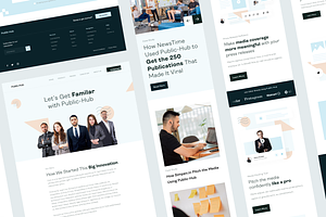 Public-Hub Landing Page UI KIT