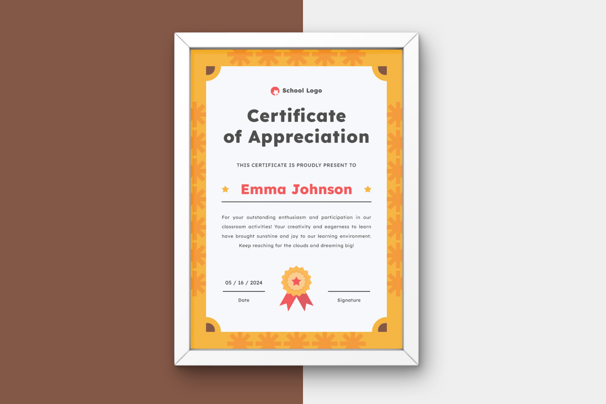Creative Education Certificate Templ, a Print Template by twinstd (Photo 3 of 3)