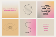 Women Empowerment Quotes | IG posts, a Social Media Template by designerbianca (Thumbnail 3 of 5)
