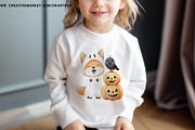 Halloween Woodland Animals Clipart, a Seasonal Illustration by OKArtHub (Thumbnail 2 of 6)