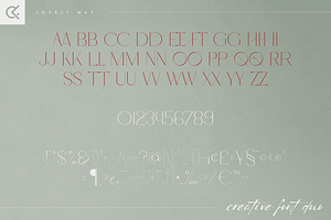 Lovely May - Font Duo