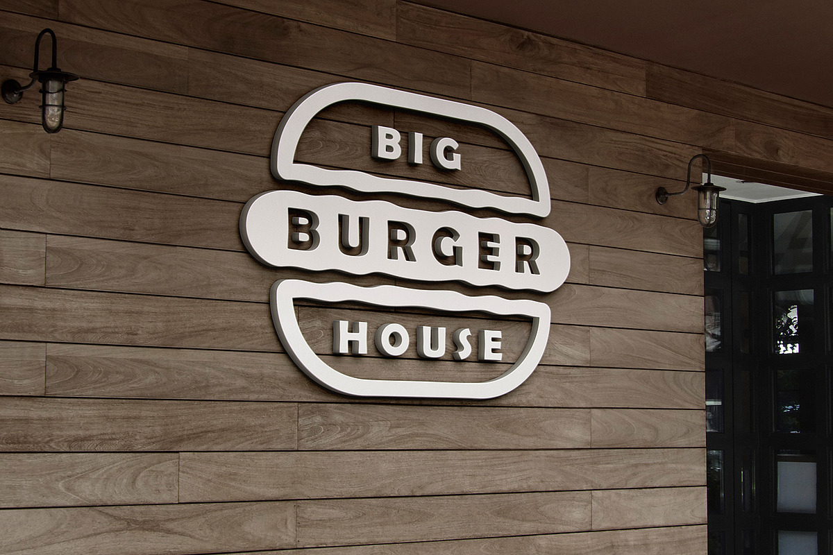 Logo Mockup on Wooden Facade 3D Sign, a Product Mockup by Asylab (Photo 2 of 5)