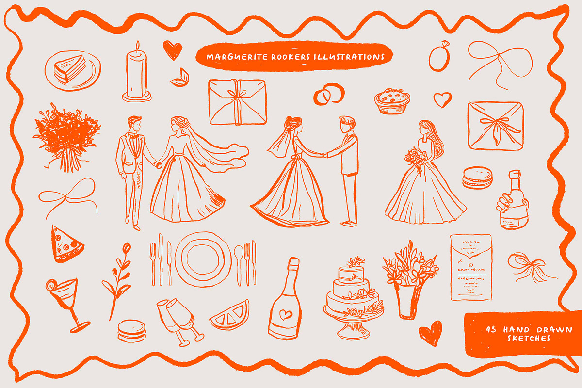Marguerite Rookers Wedding Font Duo, a Font by Creativeqube Design (Photo 10 of 11)
