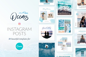 Instagram Posts Oceans | CANVA