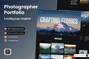 Photographer Portfolio Landing Page, a Landing Page Template by SLAB! Design (Thumbnail 1 of 3)
