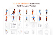 Shopping Vector Illustration Set, a Person Illustration by Vectors Market (Thumbnail 4 of 8)