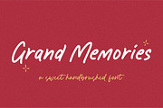 Grand Memories Font, a Script Font by Balpirick Studio (Thumbnail 1 of 4)