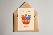 Hello Spring. Clip arts collection, a Seasonal Illustration by Renberrry.Store (Thumbnail 4 of 10)
